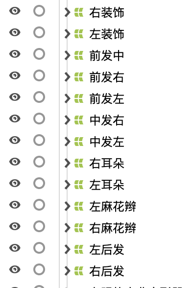 头发分层示意